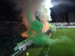 Bohemians x Jablonec, pyro